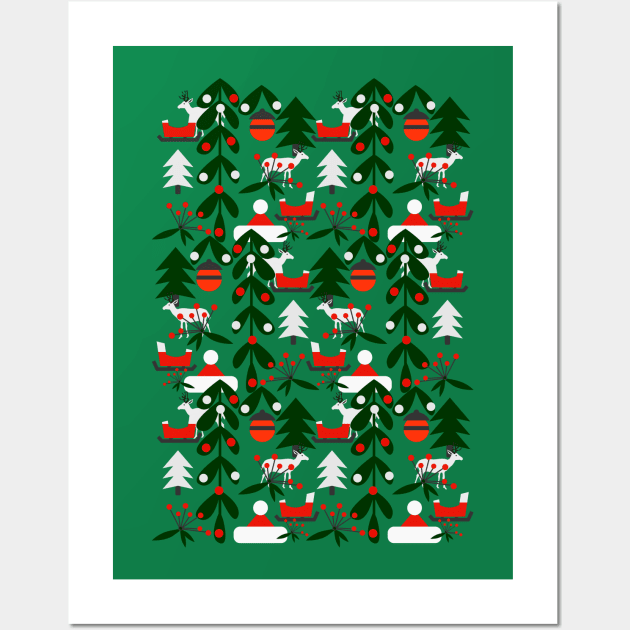 Christmas evergreens Wall Art by CocoDes